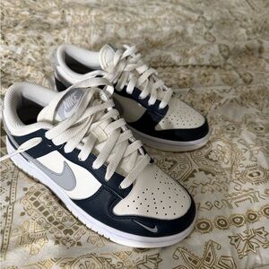 Nike White and Blue Athletic Shoes
